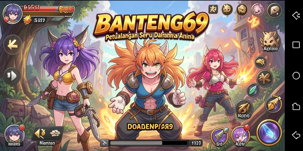 Screenshot gameplay BANTENG69 yang menampilkan aksi seru dalam dunia Anime.