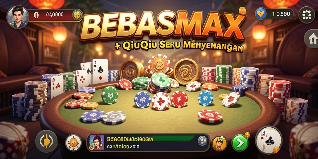 Tampilan gameplay QiuQiu yang seru di BEBASMAX.