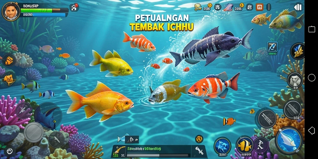 Gameplay seru dan grafis menawan di BONUSRP Tembak Ikan.