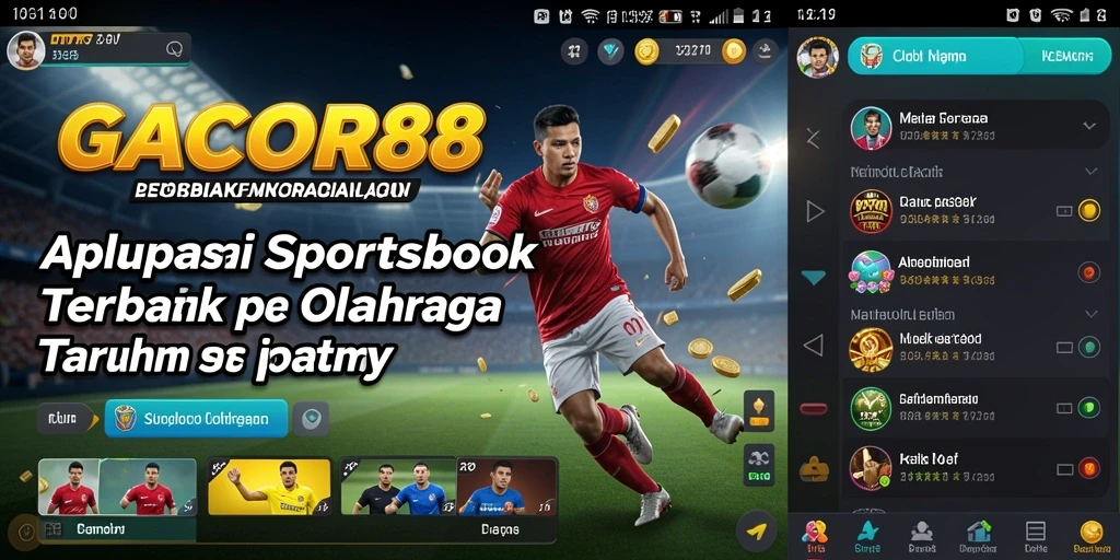 Tampilan screenshot GACOR88 yang menampilkan fitur taruhan olahraga.