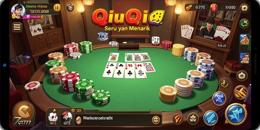 Tampilan gameplay QiuQiu yang seru dan dinamis di GT777.