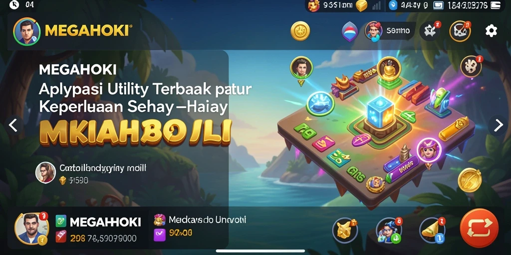 Tampilan antarmuka MEGAHOKI yang ramah pengguna dengan fitur Utility.