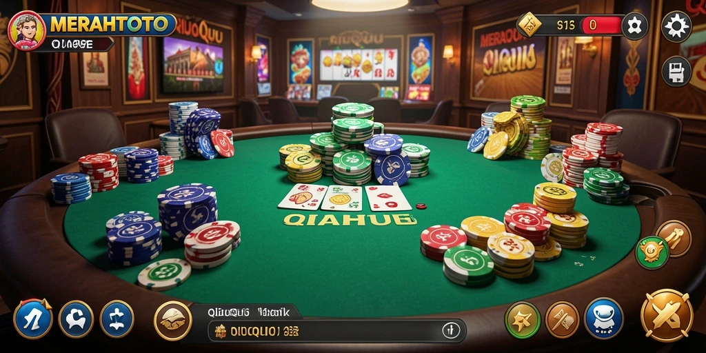 Tampilan menarik gameplay QiuQiu di MERAHTOTO.