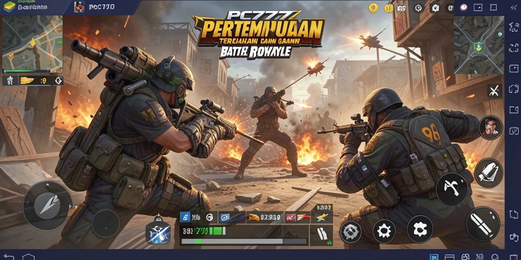 Screenshot dari gameplay seru dalam game Battle Royale PC777.