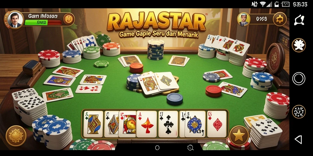 Tampilan menarik saat bermain Gaple di RAJASTAR.