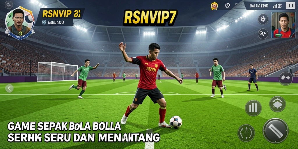 Tampilan gameplay RSNVIP7 dengan grafis sepak bola yang menakjubkan.