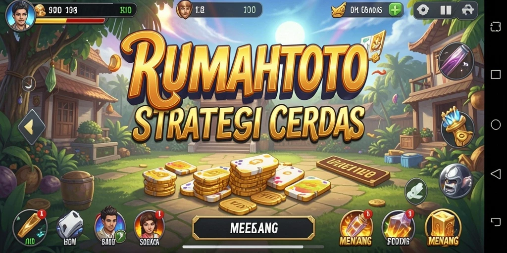 Tampilan gameplay RUMAHTOTO dengan strategi menarik.