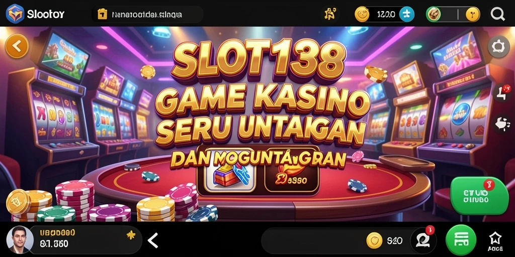 Tampilan menarik gameplay Kasino SLOT138 dengan banyak pilihan permainan.